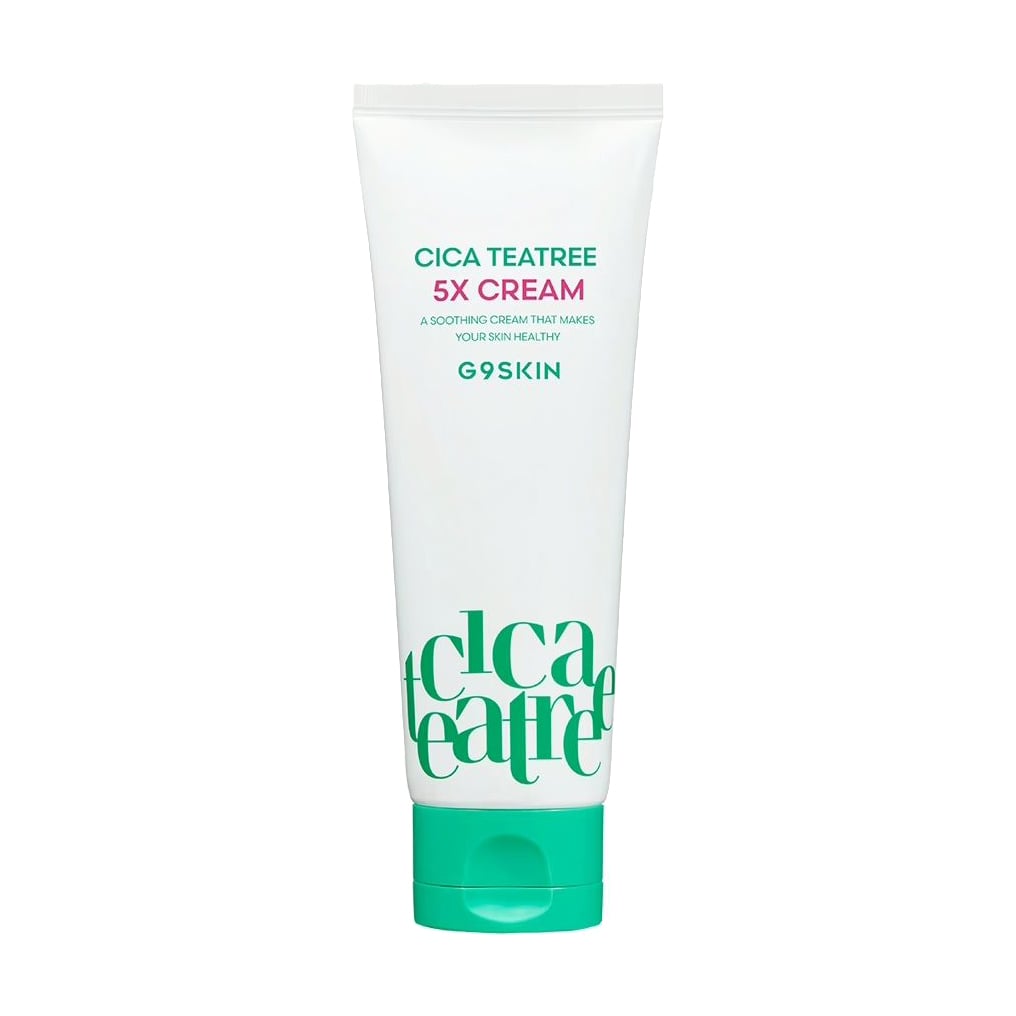 Крем G9Skin Cica Teatree 5X Cream для проблемної шкіри обличчя, з центелою та чайним деревом, 80 мл